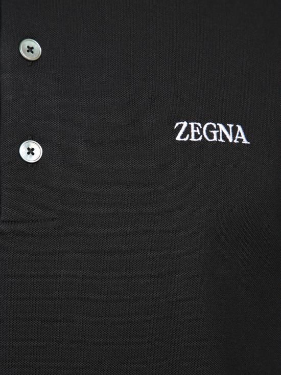 25FW 에르메네질도제냐 폴로 티셔츠 E7358A5 B746 K09 001 Black - ERMENEGILDO ZEGNA