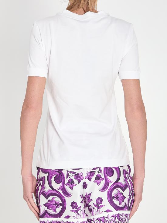 25FW 돌체앤가바나 반팔 티셔츠 F8N08ZG WHITE - DOLCE & GABBANA