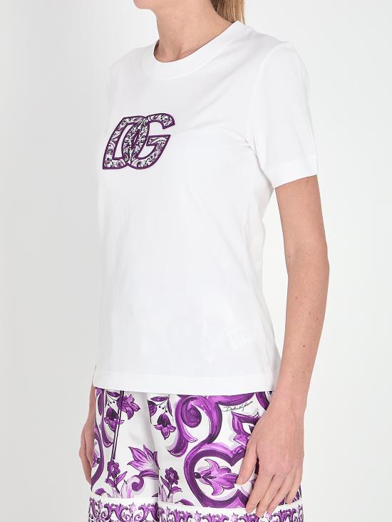 25FW 돌체앤가바나 반팔 티셔츠 F8N08ZG WHITE - DOLCE & GABBANA