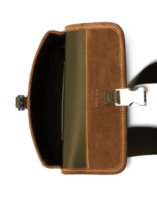 25FW 프라다 삼각로고 리나일론 스웨이드 폰 홀더 크로스백 2ZH108 2HJH F041O MUSCHIO CACAO - PRADA