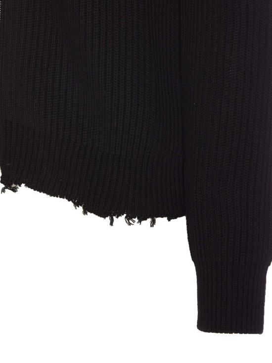  MM6 메종마르지엘라 집업 니트 SH0AM0028M13039900 Black - MM6 MAISON MARGIELA