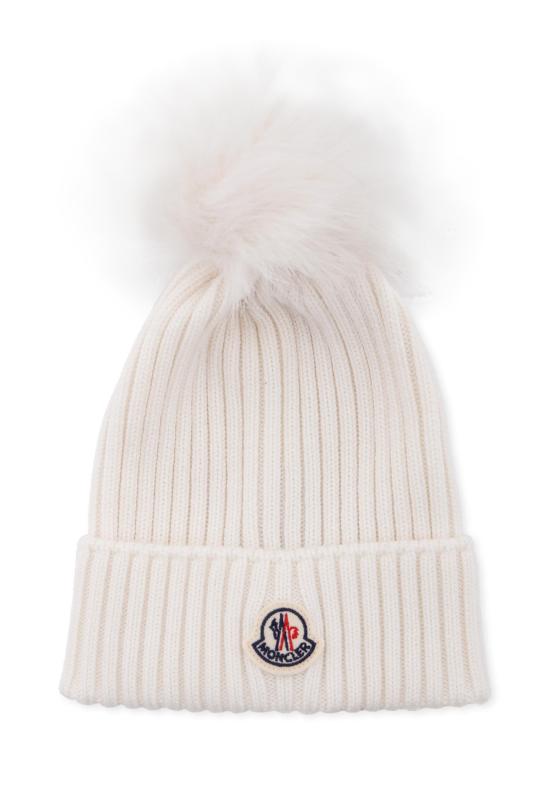 25FW [키즈] 몽클레어 모자 K2954 3B00011 M1131 030 WHITE