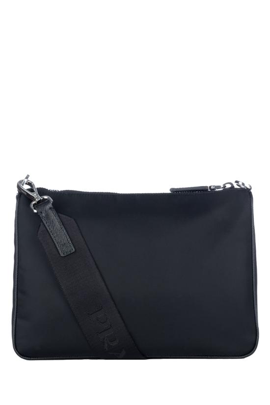 26FW 프라다 리나일론 앤 사피아노 레더 숄더백 2VH113VXOP2DMH F0002 NERO - PRADA