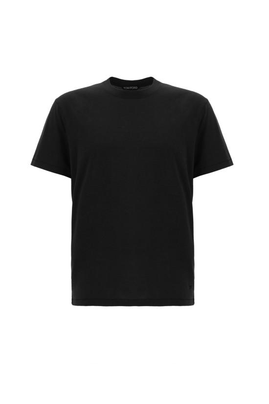 25FW 톰포드 반팔 티셔츠 JCS004JMT012 LB999 BLACK