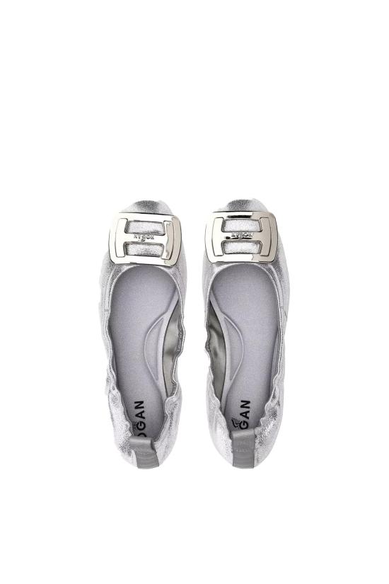  호간 플랫 슈즈 HXW5110EB90QULB200 Silver - HOGAN