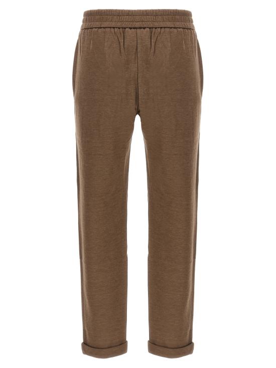 25FW 브루넬로 쿠치넬리 스트레이트 팬츠 MD828SB899C9122 Brown - BRUNELLO CUCINELLI