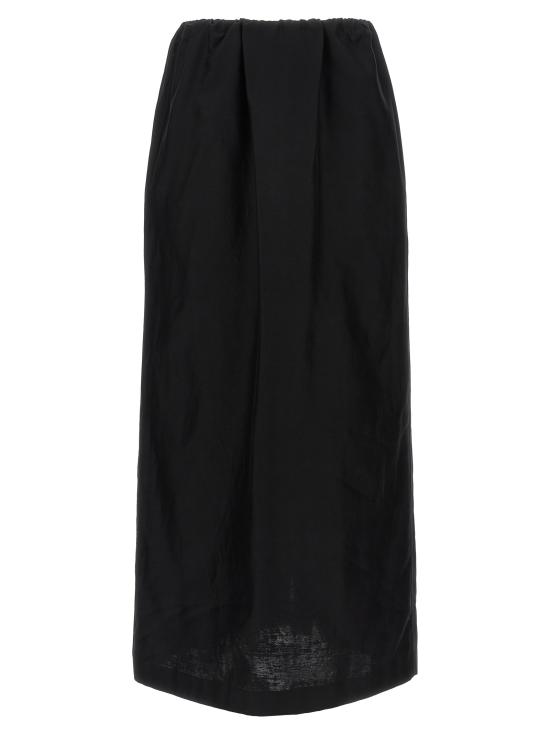 25FW 더로우 숏 스커트 9045W3838BLK Black