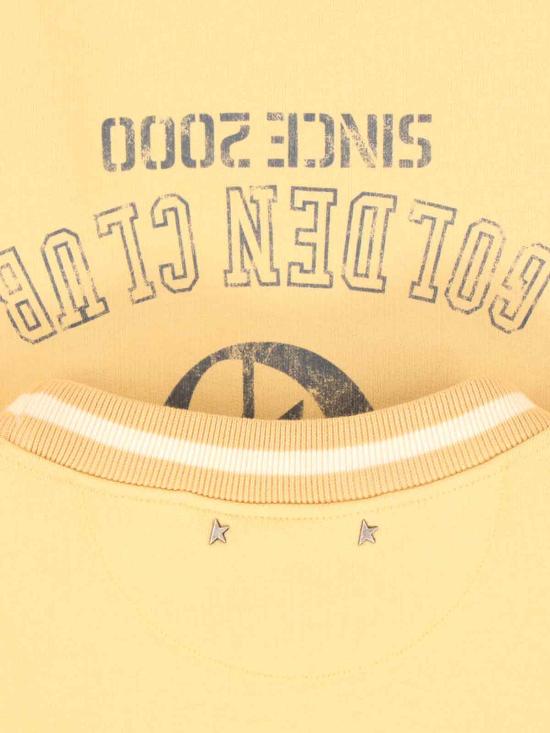 25FW 골든구스 반팔 티셔츠 GMP02330 P002133 20158 Yellow - GOLDEN GOOSE