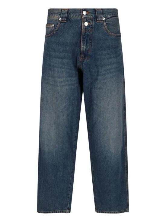  기마구아스 데님 팬츠 BAGGY TROUSERS DARK BLUE DOM