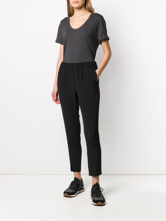 25SS 브루넬로 쿠치넬리 스트레이트 팬츠 MA029P1673C101 Black - BRUNELLO CUCINELLI