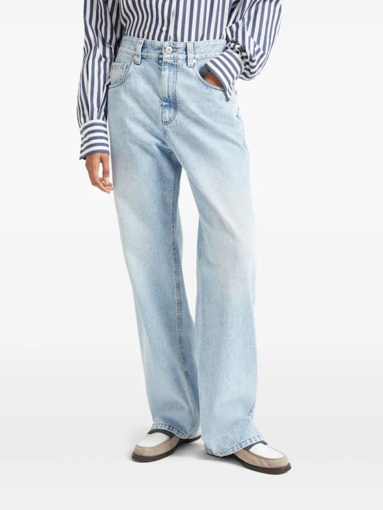 25SS 브루넬로 쿠치넬리 데님 팬츠 MA095P5565C9009 Light Blue - BRUNELLO CUCINELLI