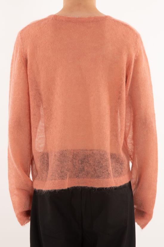 25SS 세퍼 스웨터 MSS25LESROS ROSE SHEER MOHAIR Pink - SEFR