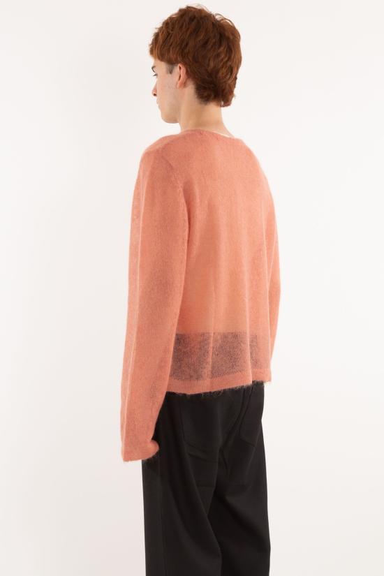25SS 세퍼 스웨터 MSS25LESROS ROSE SHEER MOHAIR Pink - SEFR