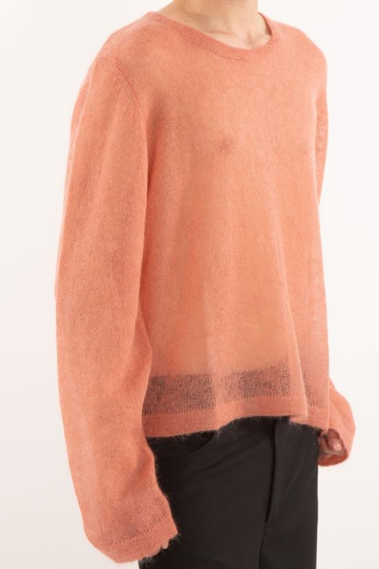 25SS 세퍼 스웨터 MSS25LESROS ROSE SHEER MOHAIR Pink - SEFR