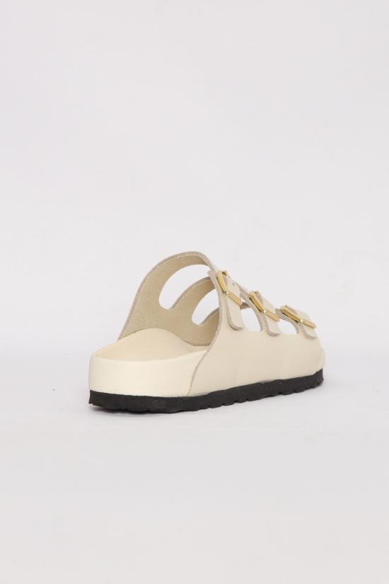 25SS 버켄스탁 플로리다 프레쉬 하이 샤인 1029355 ECRU Beige - BIRKENSTOCK