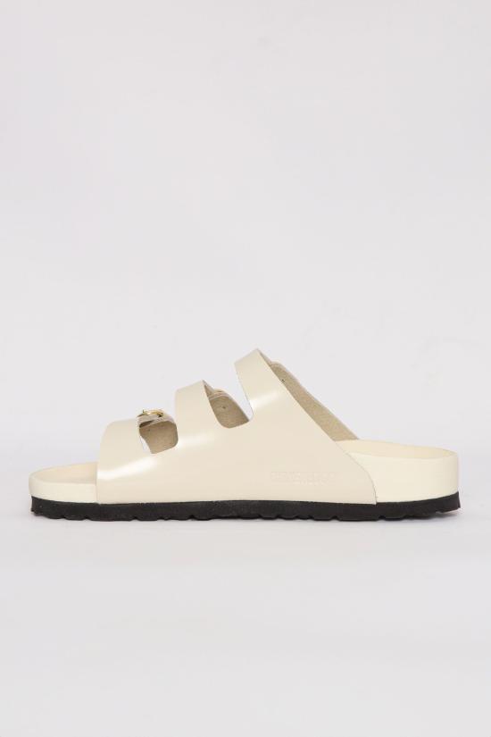25SS 버켄스탁 플로리다 프레쉬 하이 샤인 1029355 ECRU Beige - BIRKENSTOCK
