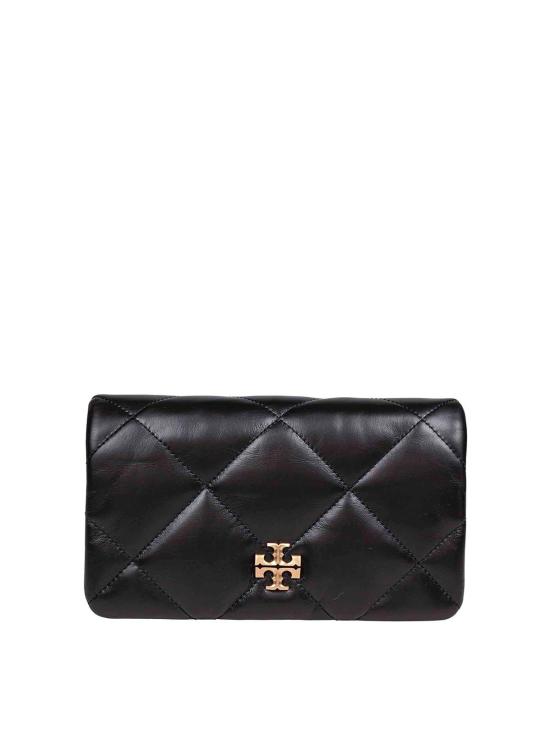 26SS 토리버치 키라 다이아몬드 퀼트 체인 월렛 158624001 Black