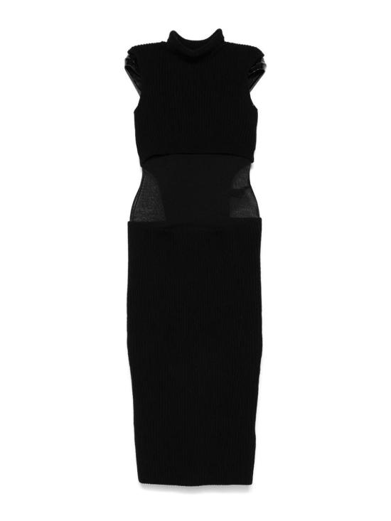 25FW 스포트막스 미디 스커트 2422396013000 Black