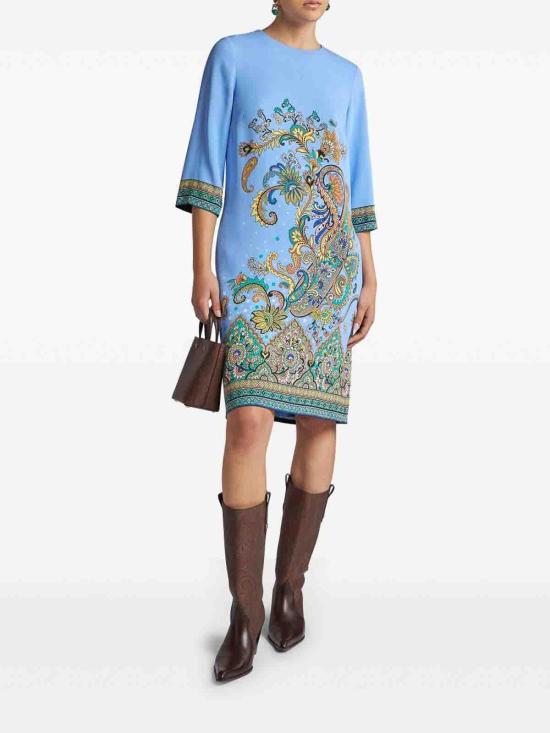  에트로 미디 스커트 WRHA0070AK782X0885 Light Blue - ETRO