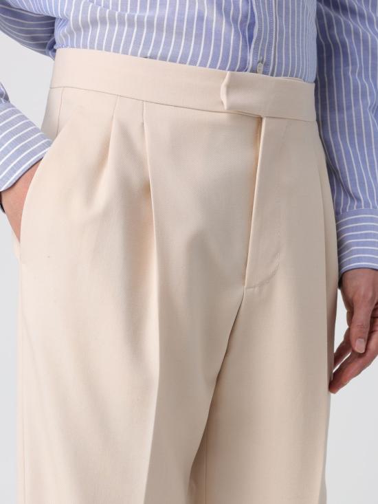 25FW 발렌티노 가라바니 스트레이트 팬츠 7V3RBM869EB 581 White - VALENTINO GARAVANI