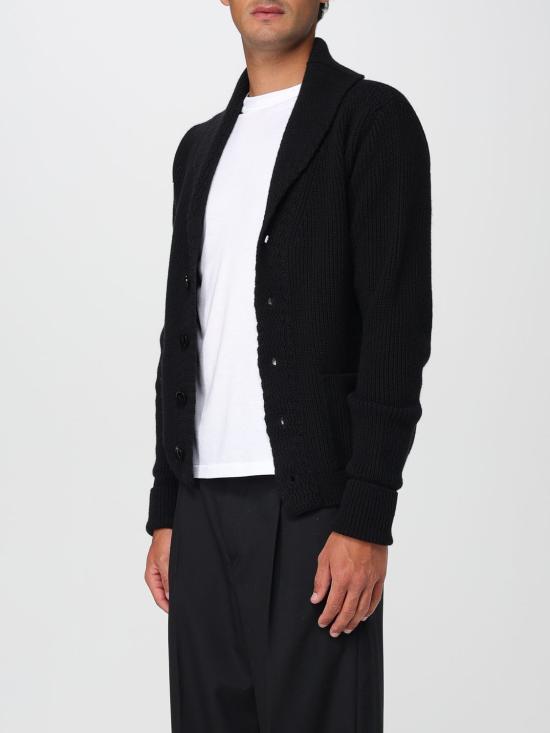 25FW 톰포드 가디건 KLL003YMK074 LB999 Black - TOMFORD