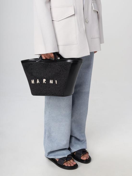 26SS 마르니 토트백 BMMP0068Q0P3860 00N99 Black - MARNI