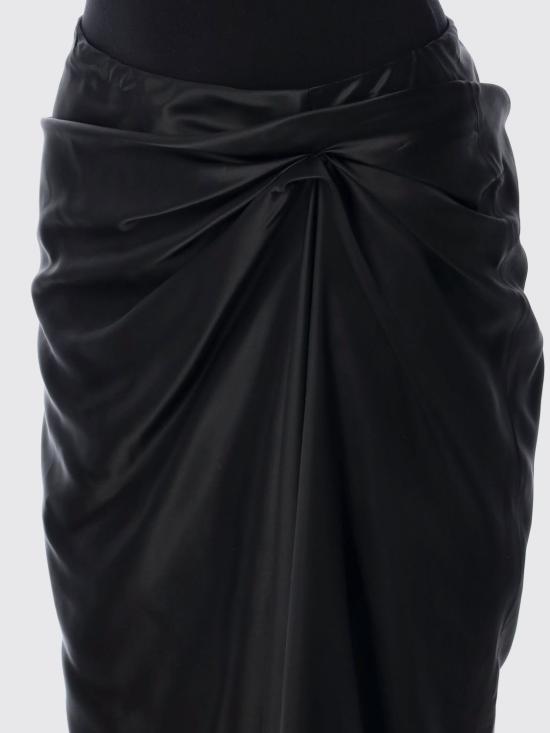 25SS 발렌시아가 드레이프 스커트 831248TSO91 1000 Black - BALENCIAGA