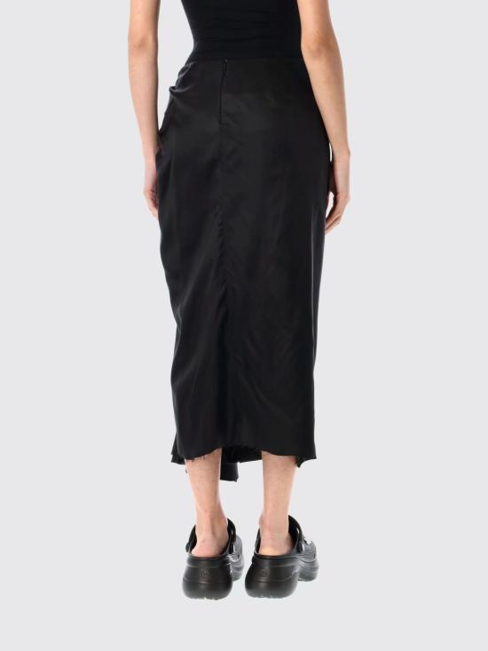 25SS 발렌시아가 드레이프 스커트 831248TSO91 1000 Black - BALENCIAGA