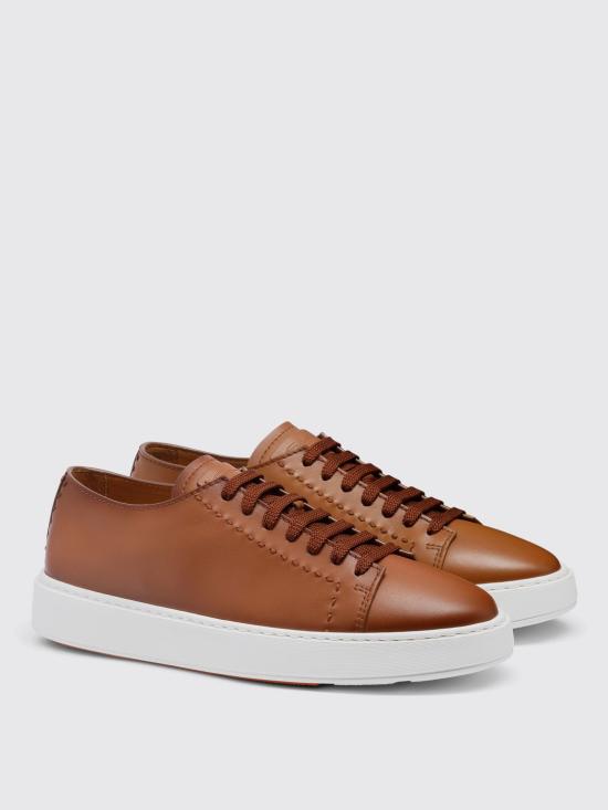 26SS 산토니 스니커즈 MBCD22065BARTAFB C50 Brown - SANTONI