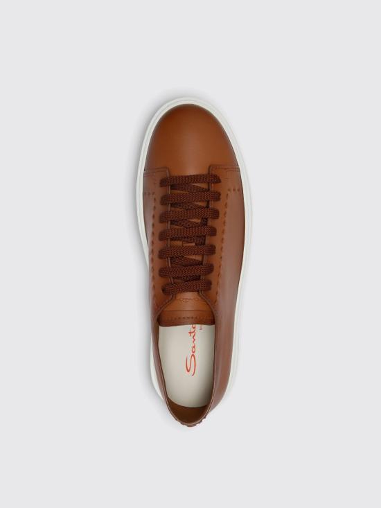 26SS 산토니 스니커즈 MBCD22065BARTAFB C50 Brown - SANTONI