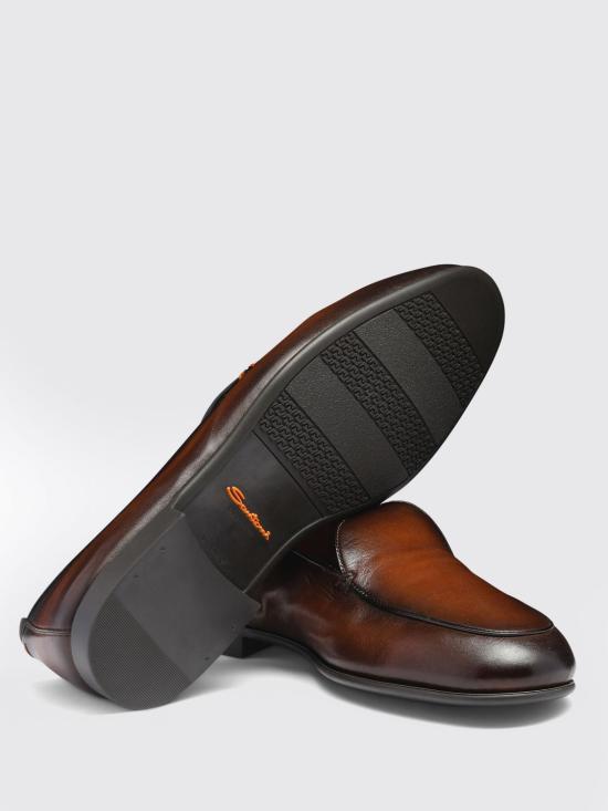 26SS 산토니 로퍼 MGEC19088SMOMMEM T50 Brown - SANTONI