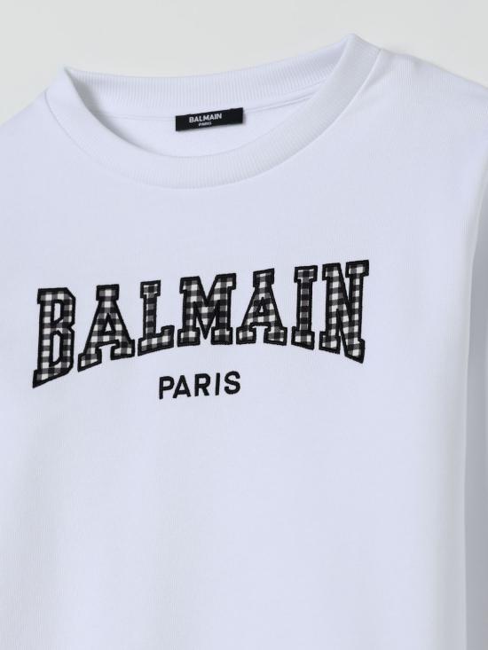 25SS [키즈] 발망 풀오버 BW4B20Z0081 100NE White - BALMAIN