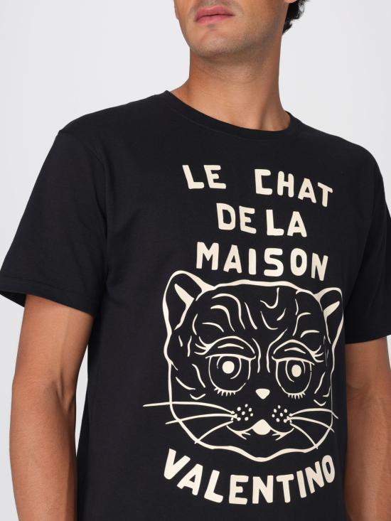 25FW 발렌티노 가라바니 반팔 티셔츠 7V3MG16PB32 9RA Black - VALENTINO GARAVANI