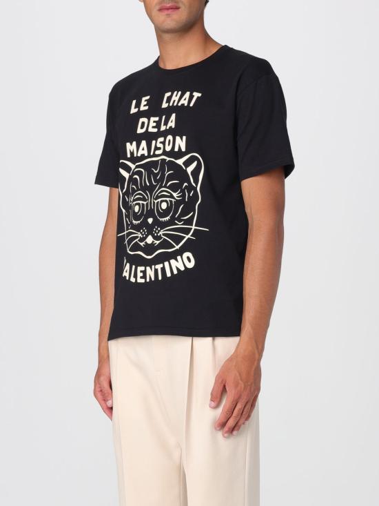 25FW 발렌티노 가라바니 반팔 티셔츠 7V3MG16PB32 9RA Black - VALENTINO GARAVANI