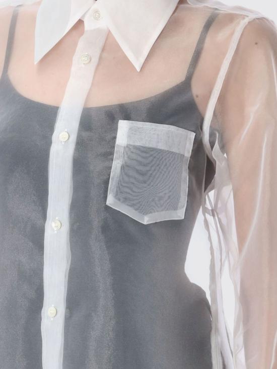 25SS 꼼데가르송 블라우스 GOB016051 2 White - COMME DES GARCONS