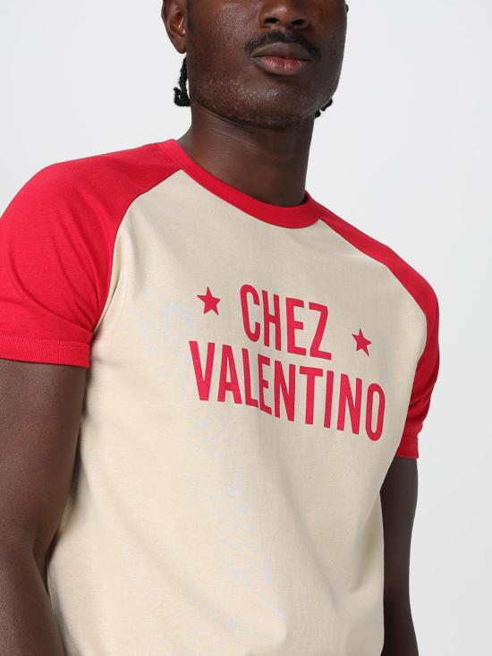 25FW 발렌티노 가라바니 반팔 티셔츠 7V3MG17DAYC CLB Red - VALENTINO GARAVANI
