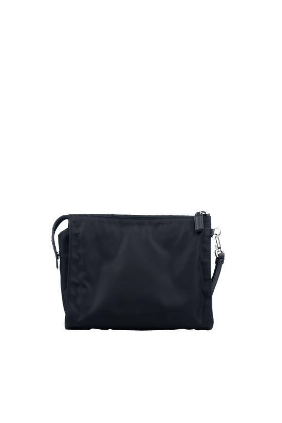 26FW 프라다 리나일론 앤 사피아노 레더 파우치 2NE7892DMH F0002 Nero - PRADA