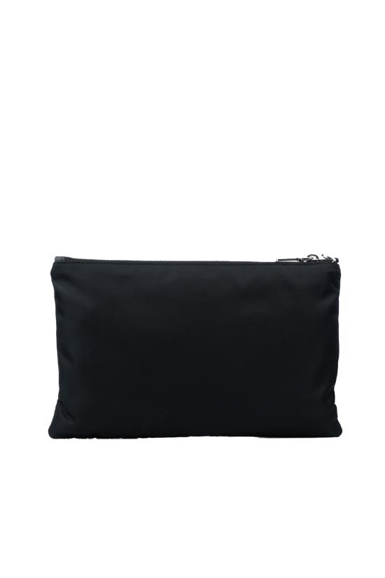 26FW 프라다 리나일론 앤 사피아노 레더 파우치 2NH0062DMH F0002 Nero - PRADA