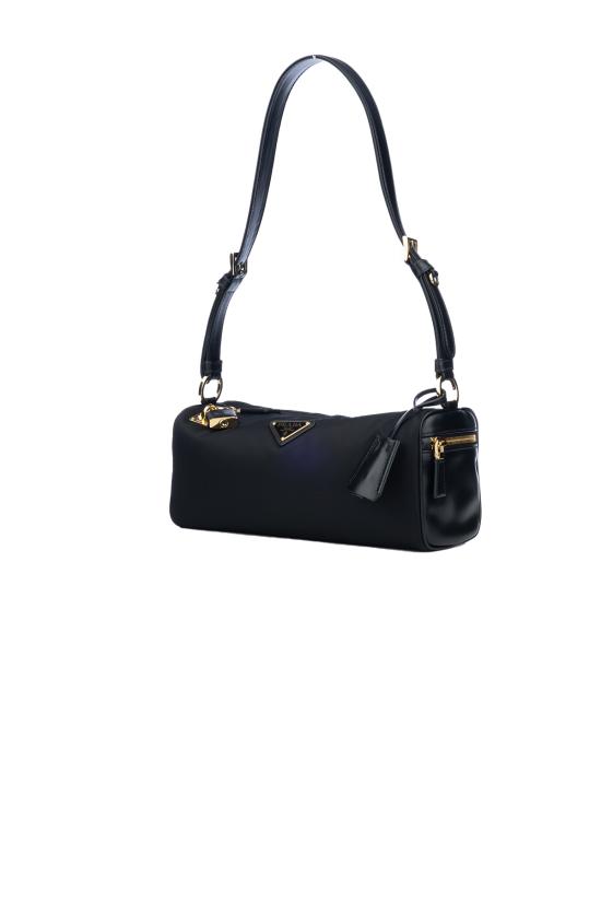 26SS 프라다 AIMEE 에메 리나일론 가죽 트리밍 숄더백 1BC233VODO2C8Q F0002 Nero - PRADA