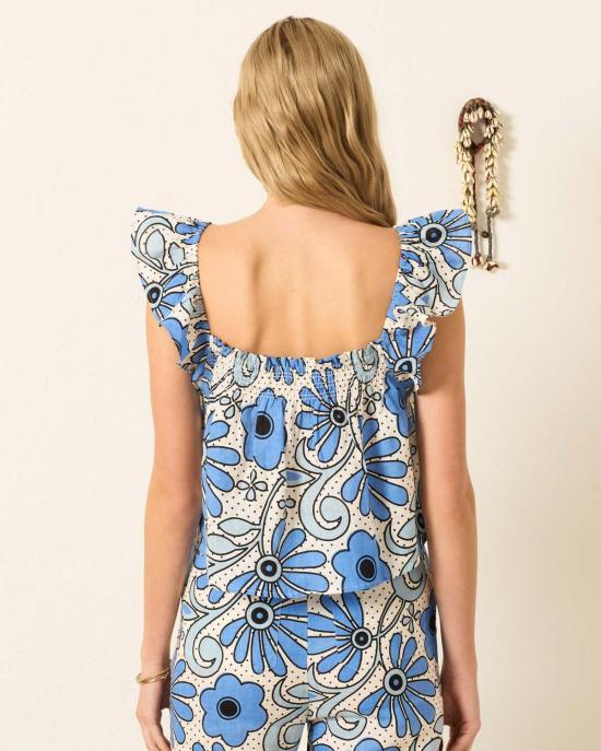  알릭스 오브 보헤미아 민소매 티셔츠 세라 씨플라워 탑 - ALIX OF BOHEMIA