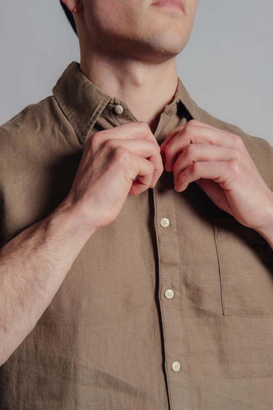  Alex Crane 반팔 셔츠 알렉스 크레인 올라 반팔 버튼업 아미 그린 - OTHER BRANDS