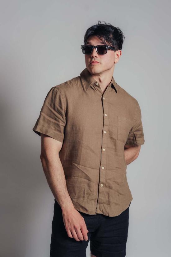  Alex Crane 반팔 셔츠 알렉스 크레인 올라 반팔 버튼업 아미 그린 - OTHER BRANDS