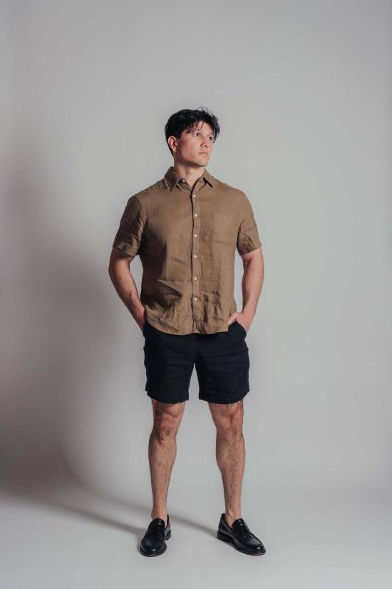  Alex Crane 반팔 셔츠 알렉스 크레인 올라 반팔 버튼업 아미 그린 - OTHER BRANDS