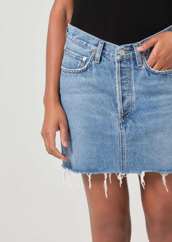  에이골디 숏 스커트 아골드 V웨이스트 미니 스커트 - AGOLDE