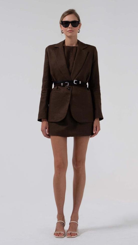  파렌테지 수트 자켓 아이노하 블레이저 초콜릿