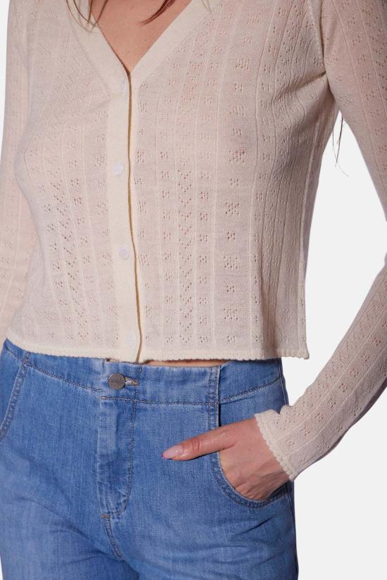  더 타일 클럽 가디건 타일 클럽 클레어 포인텔 카디건 - THE TILE CLUB