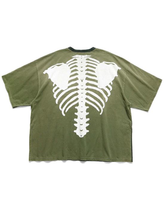  캐피탈 반팔 티셔츠 저지 2톤 빅 포켓 티셔츠(본) - KAPITAL