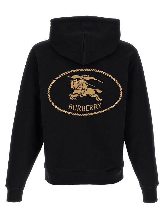 25FW 버버리 나이트 스탬프 후드 스웨트셔츠 8112807BLACK Black - BURBERRY