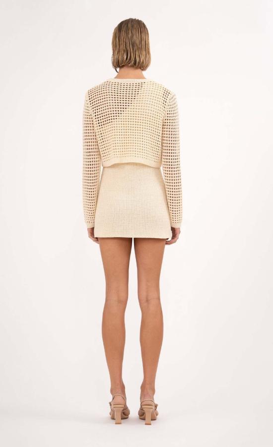  논살란트 레이블 민소매 티셔츠 논샬런트 라벨 조비 크롭 탑 베이지 - NONCHALANT LABEL