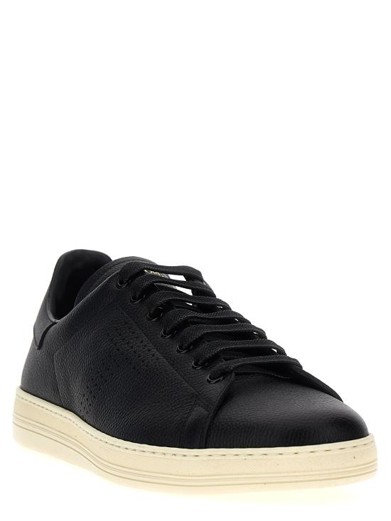 26FW 톰포드 스니커즈 J1507LCL045L3NW02 White Black - TOMFORD